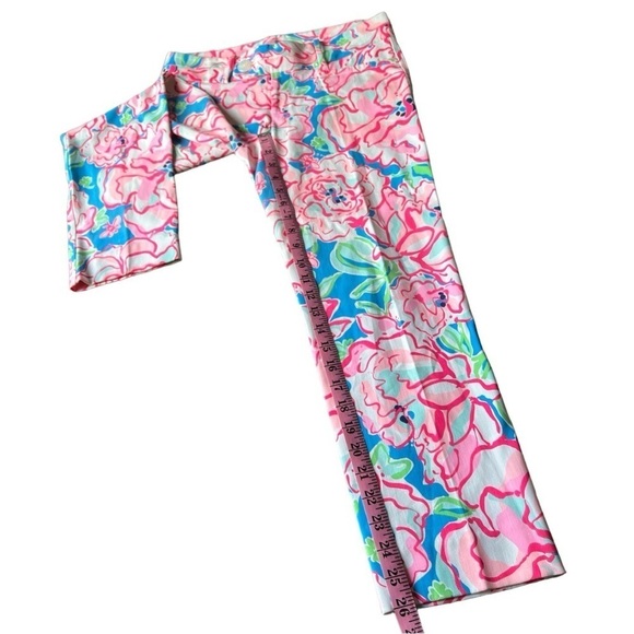 Lilly Pulitzer Women’s Flutter Blue Lucky Charm Floral Preppy Ankle Pants, Sz 6 - Picture 11 of 11